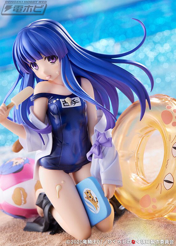 Erotic figure in "Higurashi no Naruto" Kote Erika no Kotehana School Swimsuit Fluttering Obscene Ice Cream 3