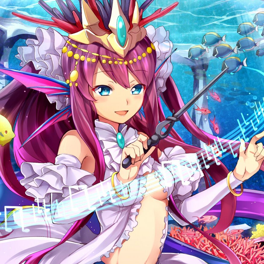 Puzzles & dragons, siren Mermaid Kawai Yello images 1