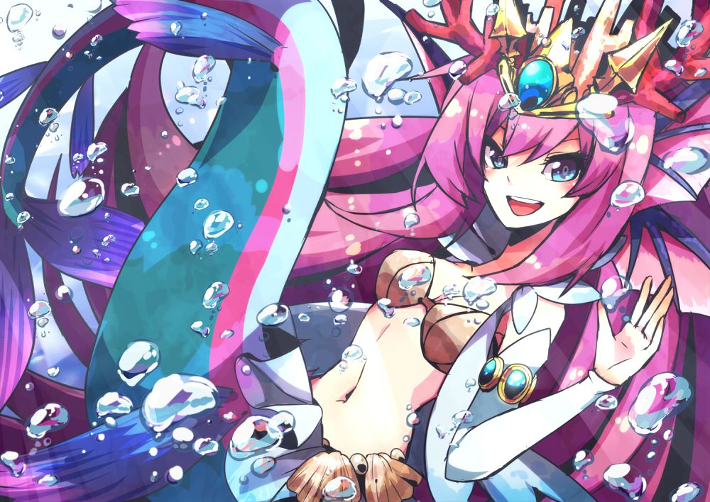 Puzzles & dragons, siren Mermaid Kawai Yello images 15