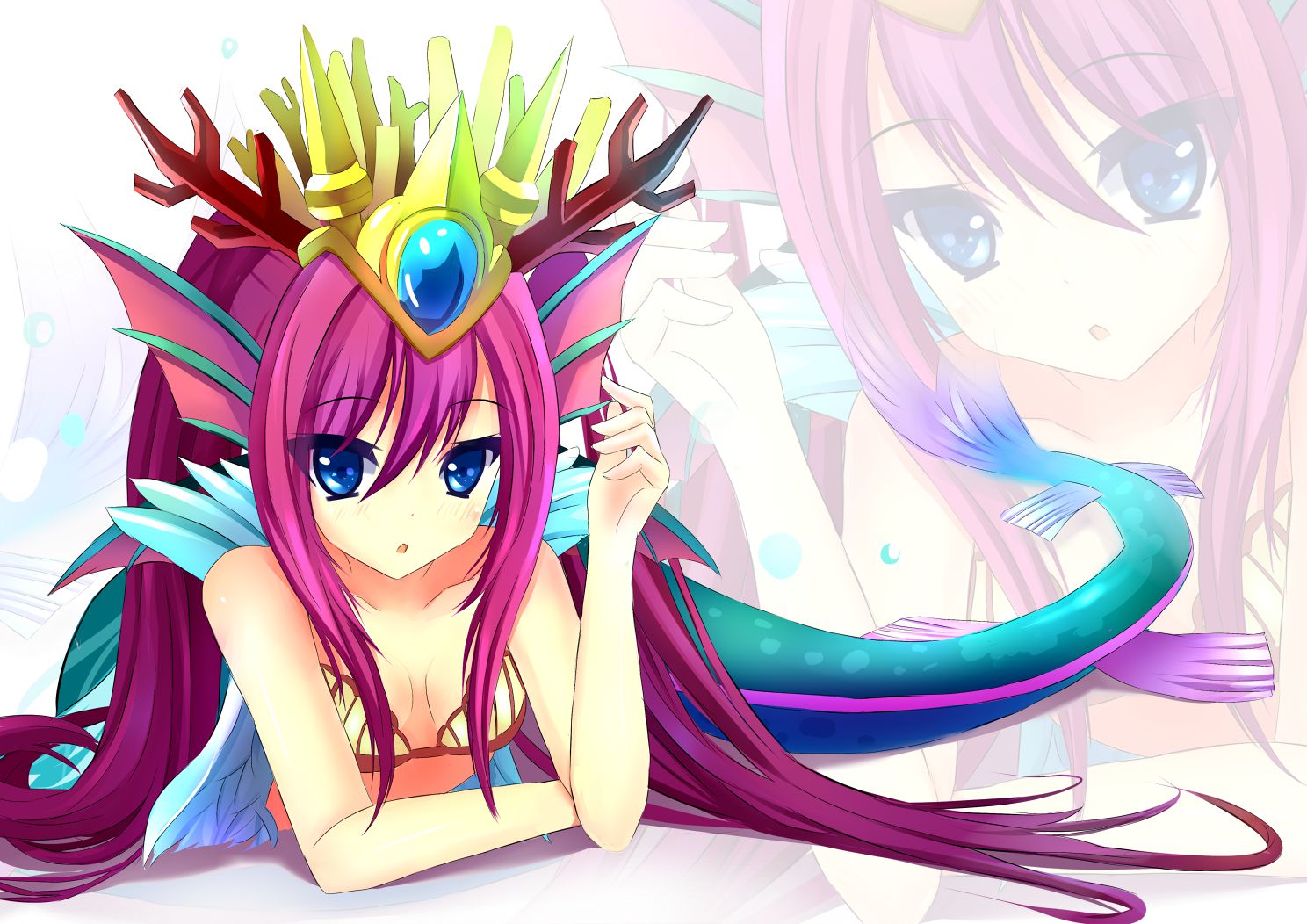 Puzzles & dragons, siren Mermaid Kawai Yello images 16