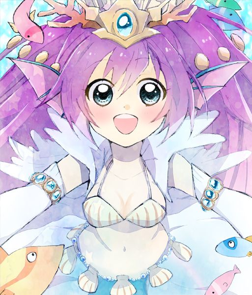 Puzzles & dragons, siren Mermaid Kawai Yello images 2