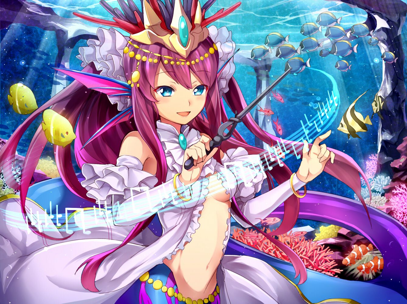 Puzzles & dragons, siren Mermaid Kawai Yello images 23