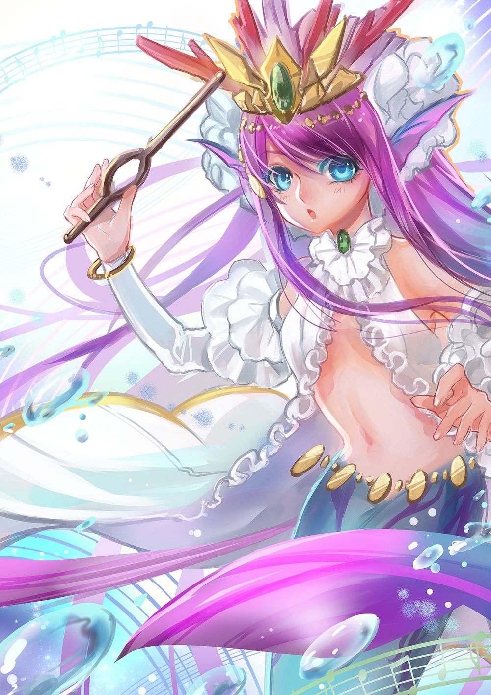 Puzzles & dragons, siren Mermaid Kawai Yello images 8