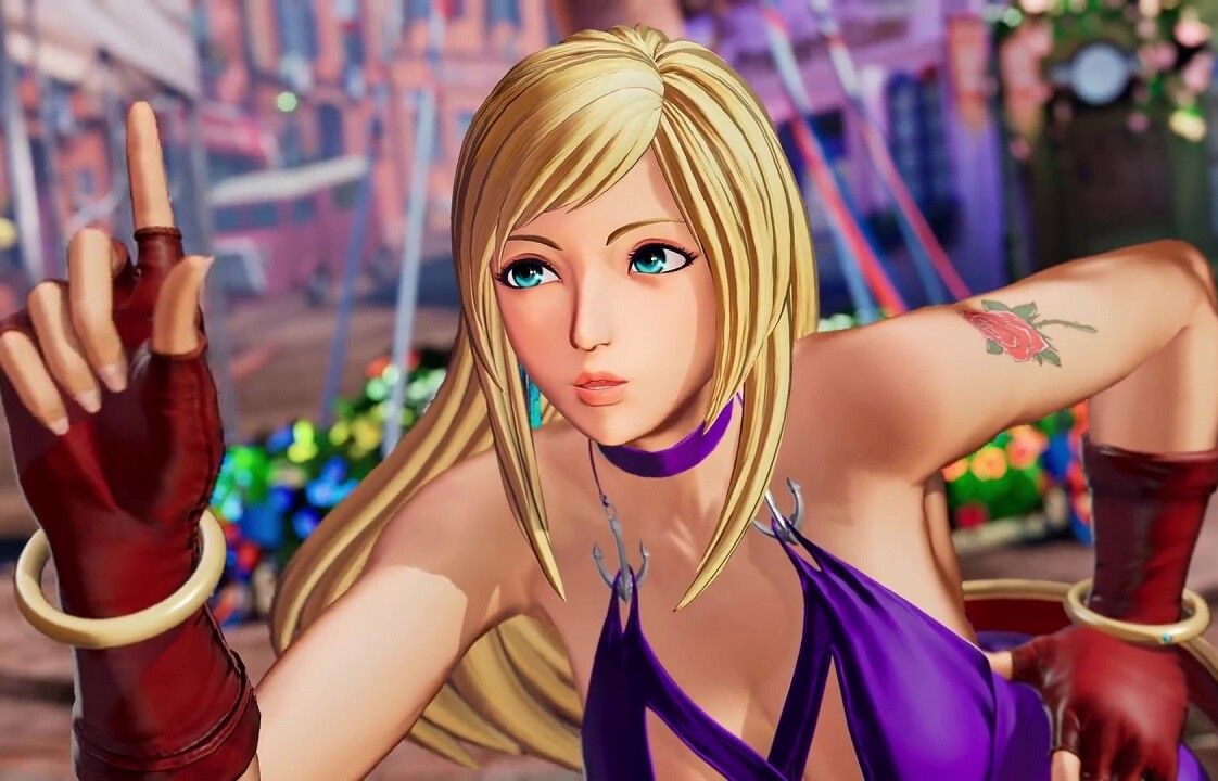THE KING OF FIGHTERS XV B. Jenny enters the DLC in an erotic dress with and rounded thighs 1