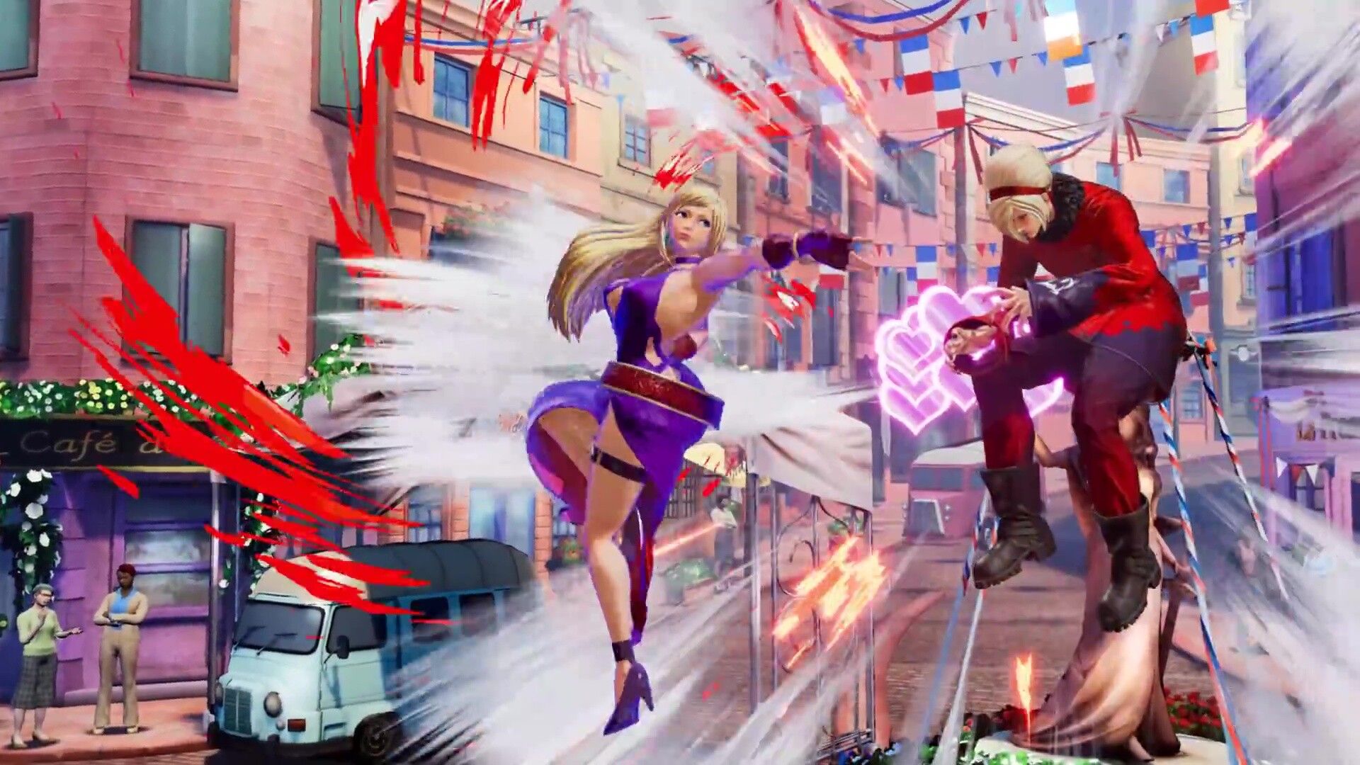 THE KING OF FIGHTERS XV B. Jenny enters the DLC in an erotic dress with and rounded thighs 10