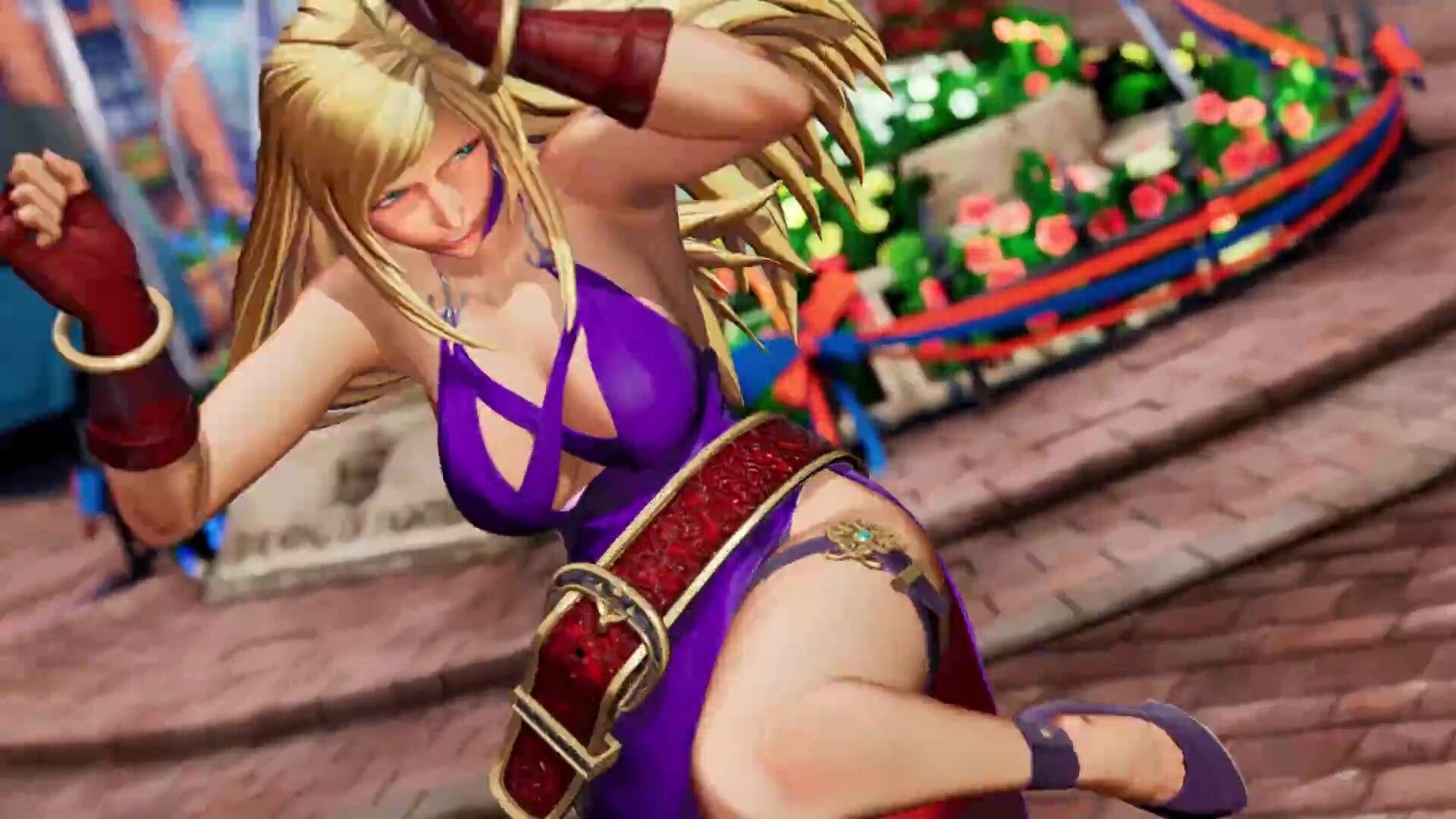 THE KING OF FIGHTERS XV B. Jenny enters the DLC in an erotic dress with and rounded thighs 12