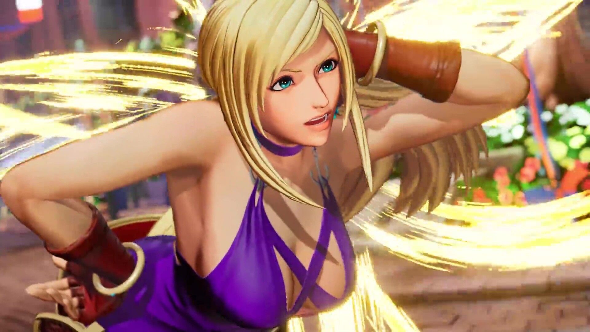 THE KING OF FIGHTERS XV B. Jenny enters the DLC in an erotic dress with and rounded thighs 14