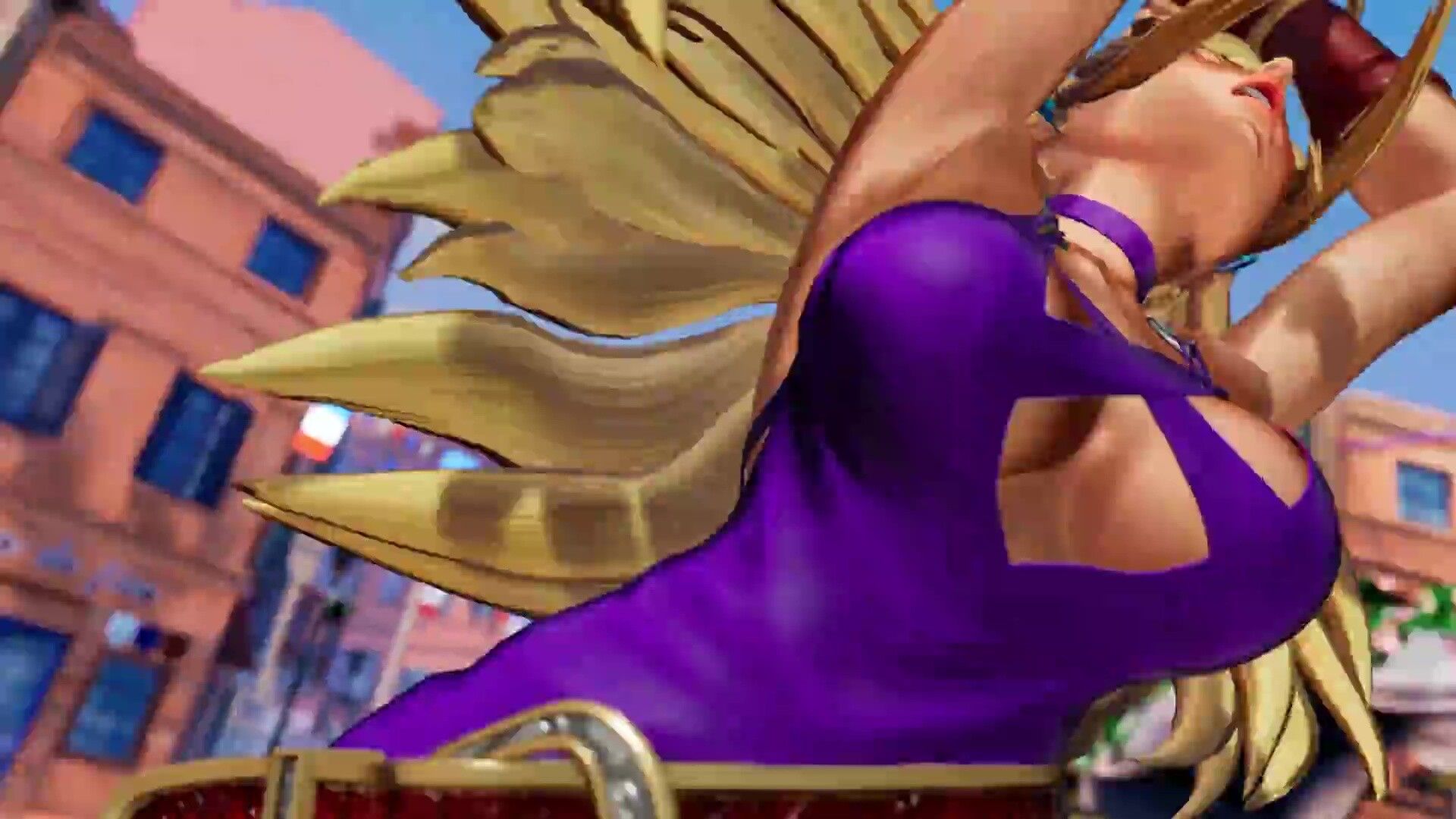 THE KING OF FIGHTERS XV B. Jenny enters the DLC in an erotic dress with and rounded thighs 16