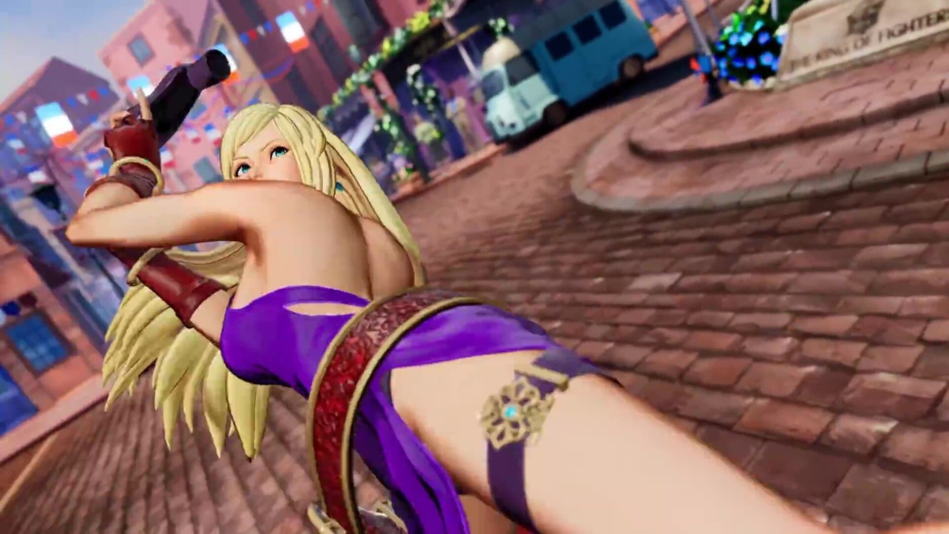 THE KING OF FIGHTERS XV B. Jenny enters the DLC in an erotic dress with and rounded thighs 19