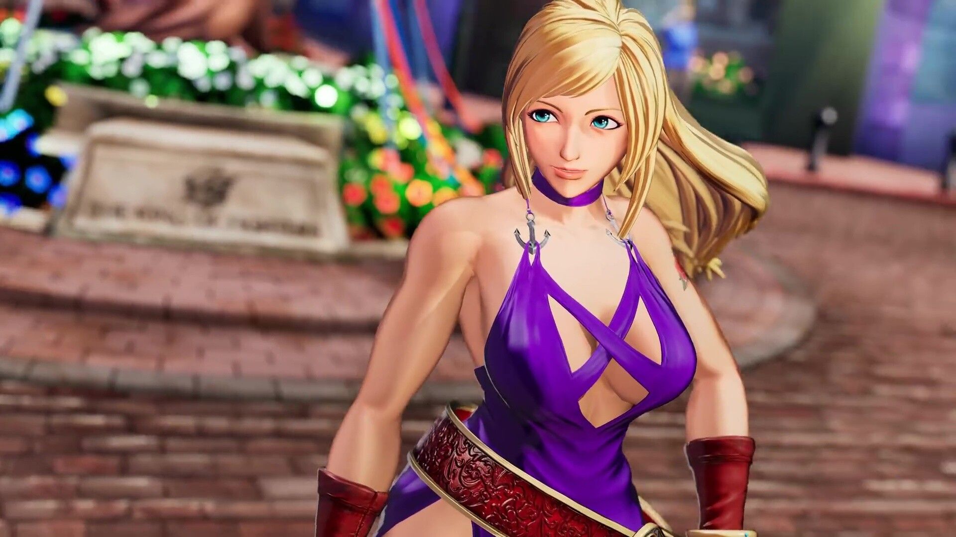 THE KING OF FIGHTERS XV B. Jenny enters the DLC in an erotic dress with and rounded thighs 5
