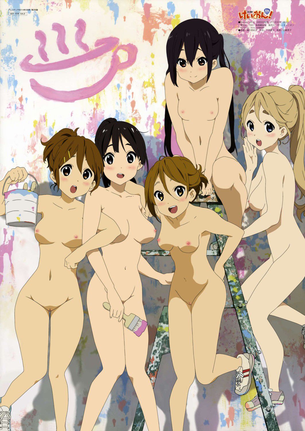 K-on! Large set of characters! In the (nude) part 4. 9