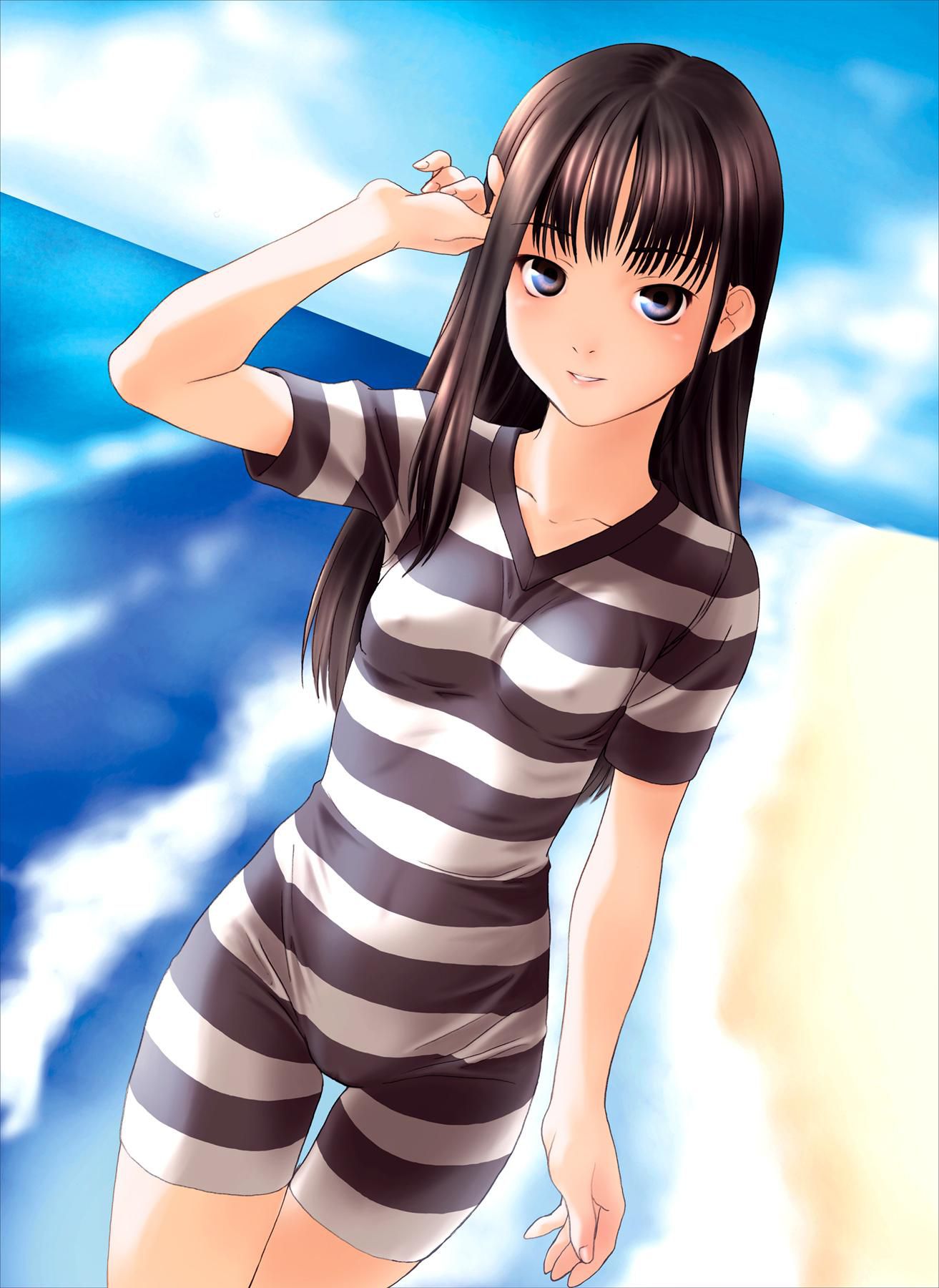 2-d black hair long girl is the cutest in the world! 50 sheets 34