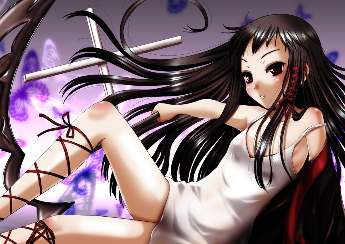 2-d black hair long girl is the cutest in the world! 50 sheets 5
