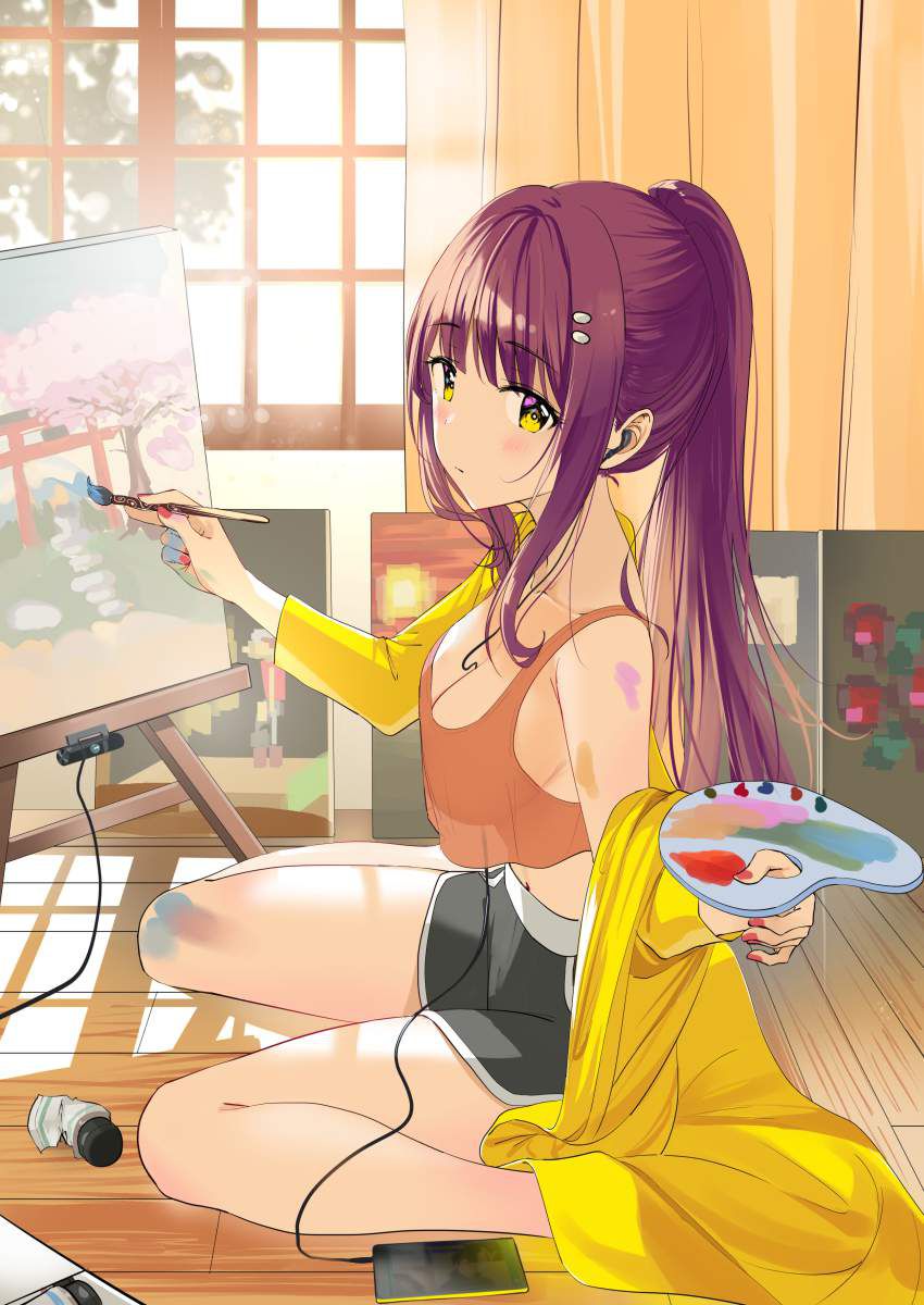 【Autumn of Art】Secondary erotic images of girls facing the canvas 34