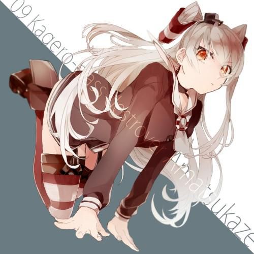 Destroyer amatsukaze-CHAN for this fine erotic pictures! Cute striped stocking Erotica www 19