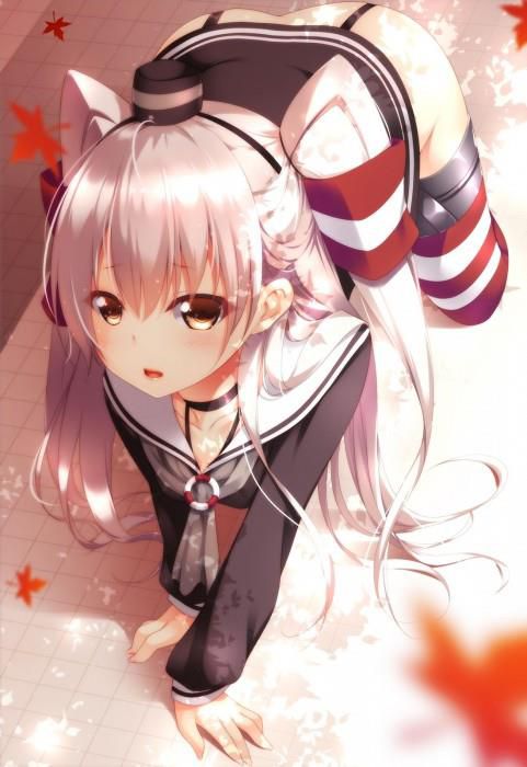 Destroyer amatsukaze-CHAN for this fine erotic pictures! Cute striped stocking Erotica www 21
