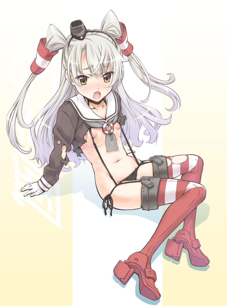 Destroyer amatsukaze-CHAN for this fine erotic pictures! Cute striped stocking Erotica www 6