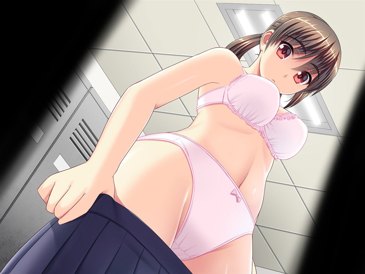 【Erotic Anime Summary】 Erotic image of a girl hiding and watching while changing clothes 【Secondary erotic】 16