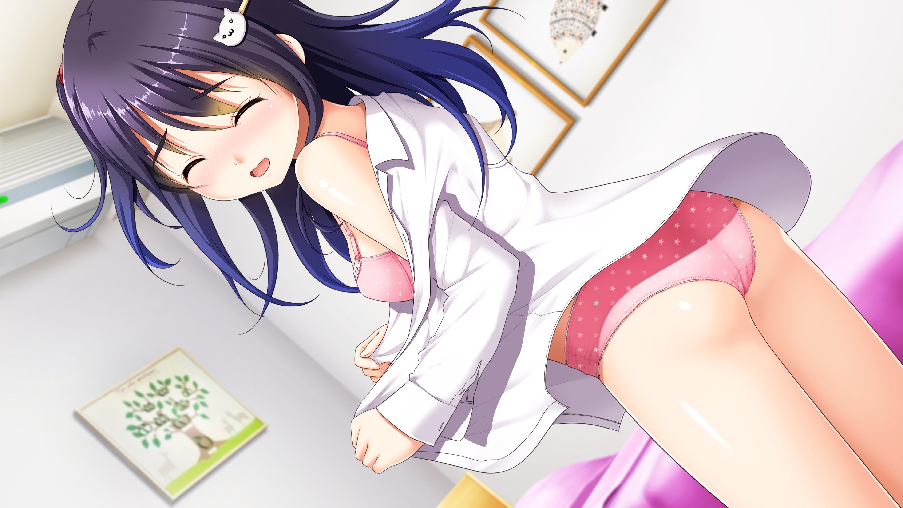 【Erotic Anime Summary】 Erotic image of a girl hiding and watching while changing clothes 【Secondary erotic】 9