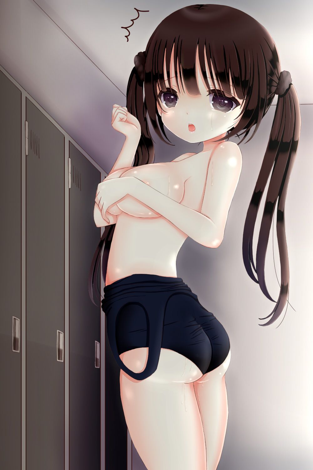 [Secondary hentai: part 6 I looked at the women's locker room 16