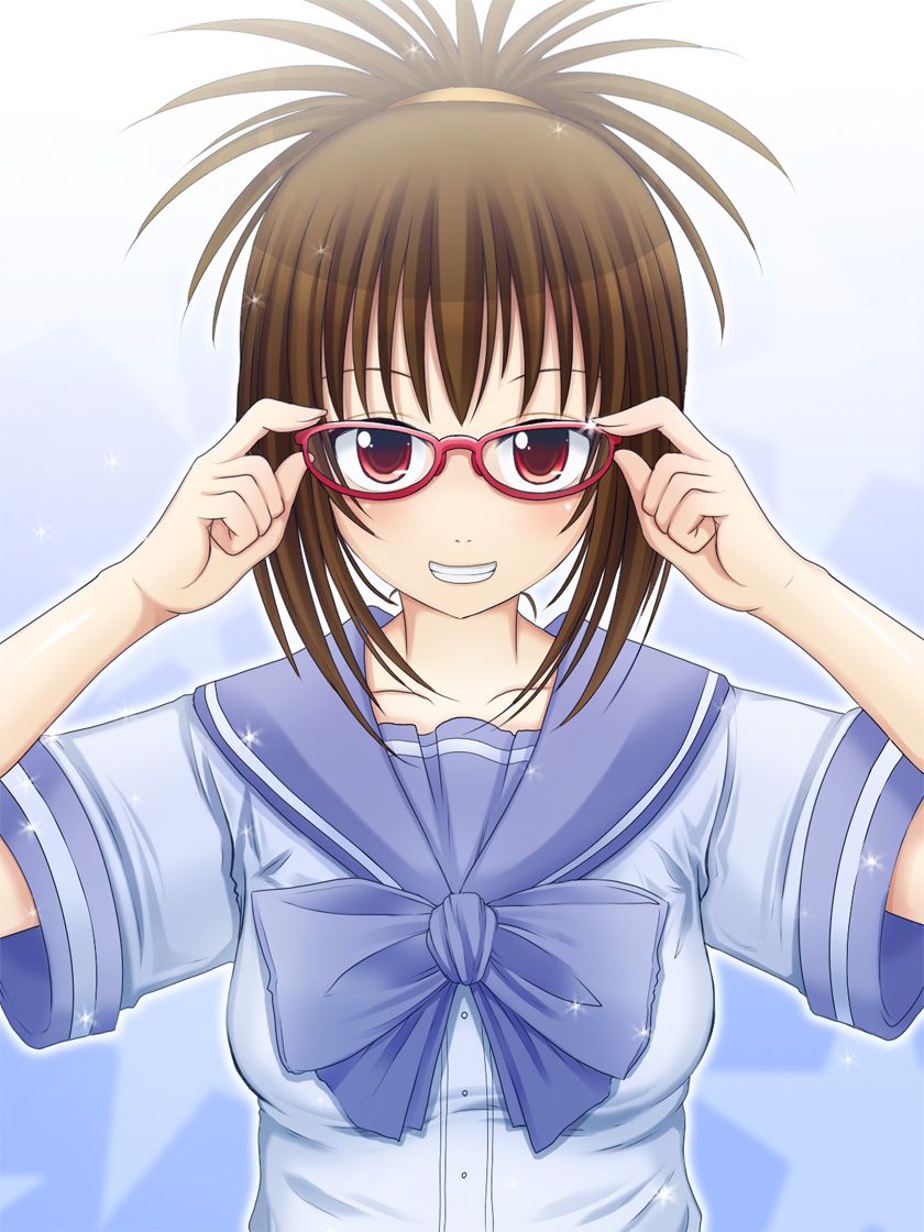 Glasses girl fetish come together! I drew the image 15 8