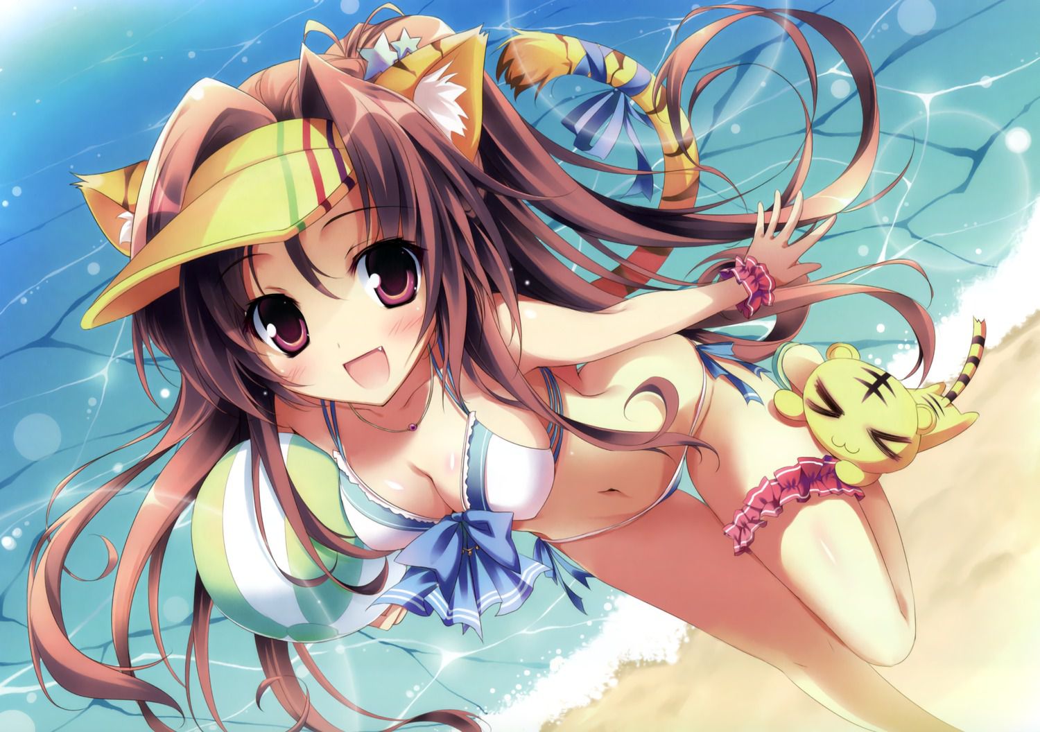 Succulent a swimsuit! Anime girl hentai picture 1 2