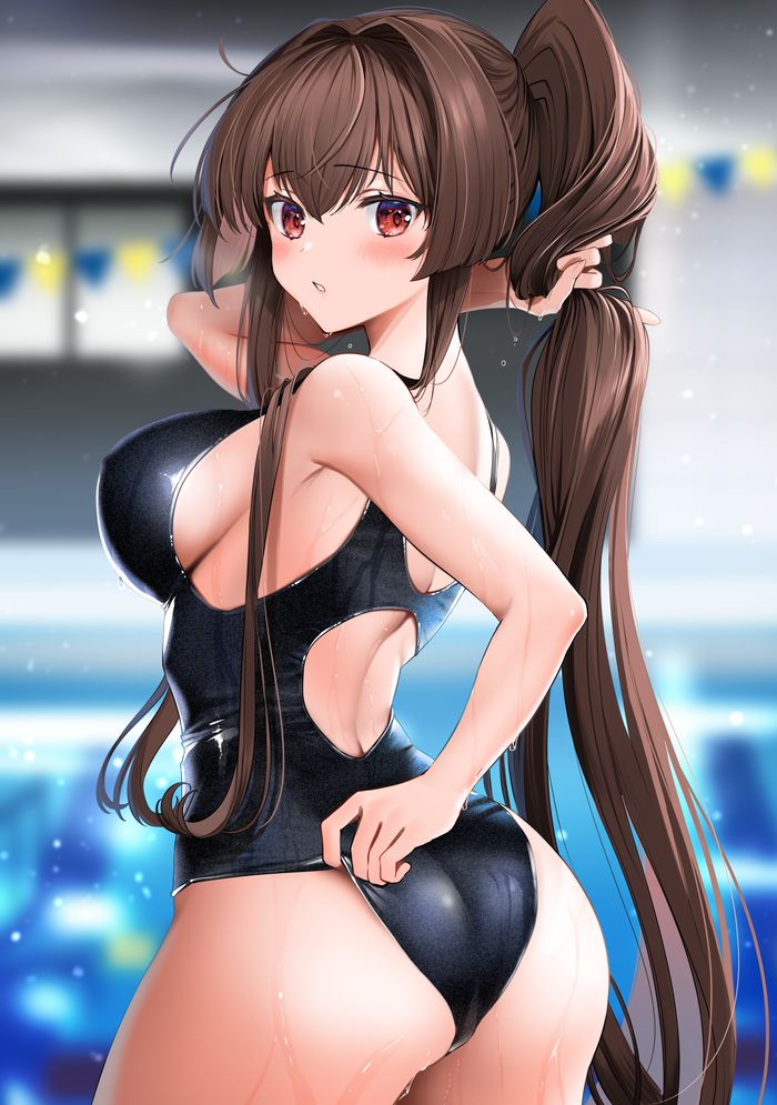 【Secondary】Summary of erotic images of clean and beautiful dignified black hair ponytail Part 4 44