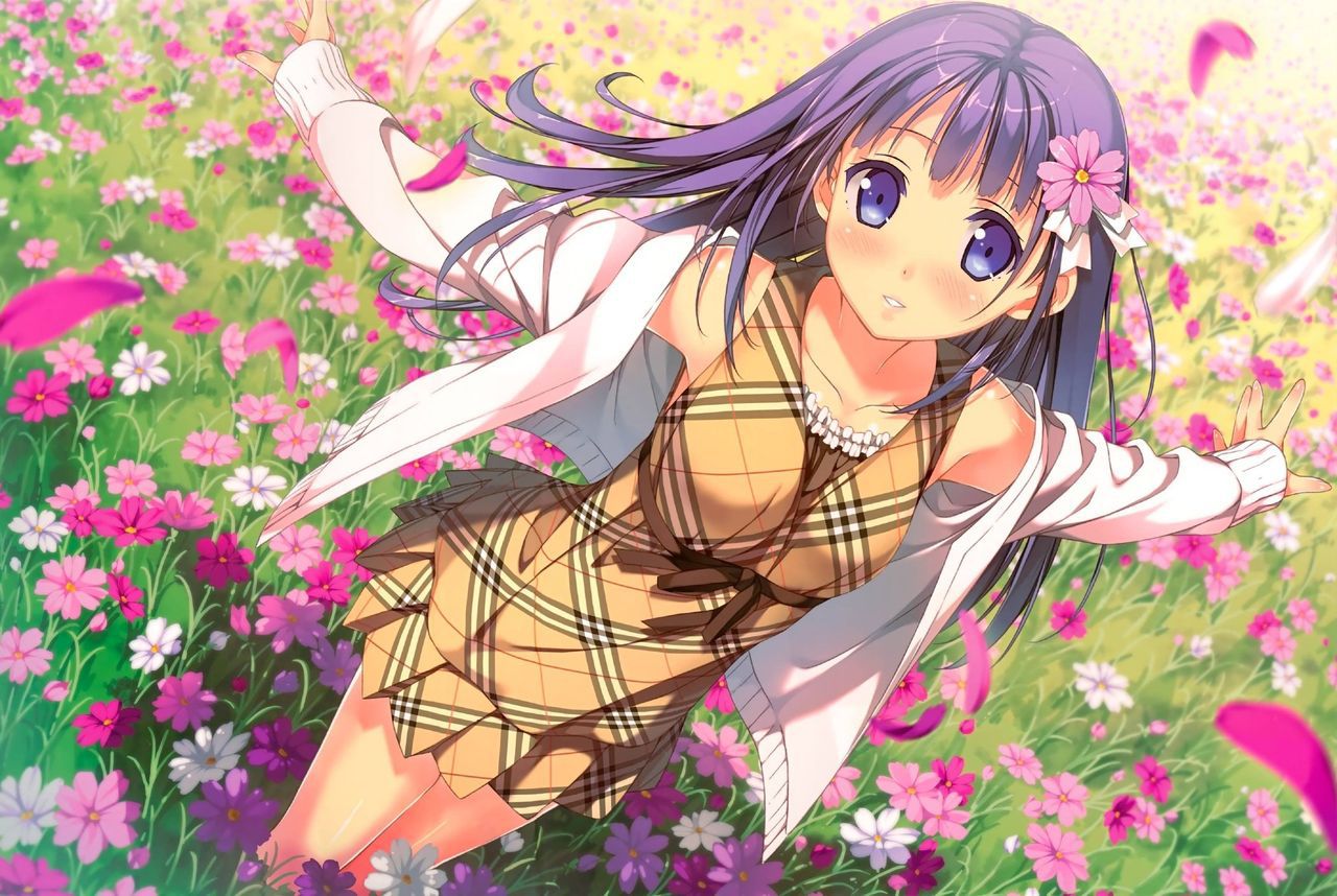 [2次] cute girl with flowers painted secondary images [non-hentai] 1