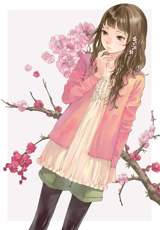 [2次] cute girl with flowers painted secondary images [non-hentai] 2