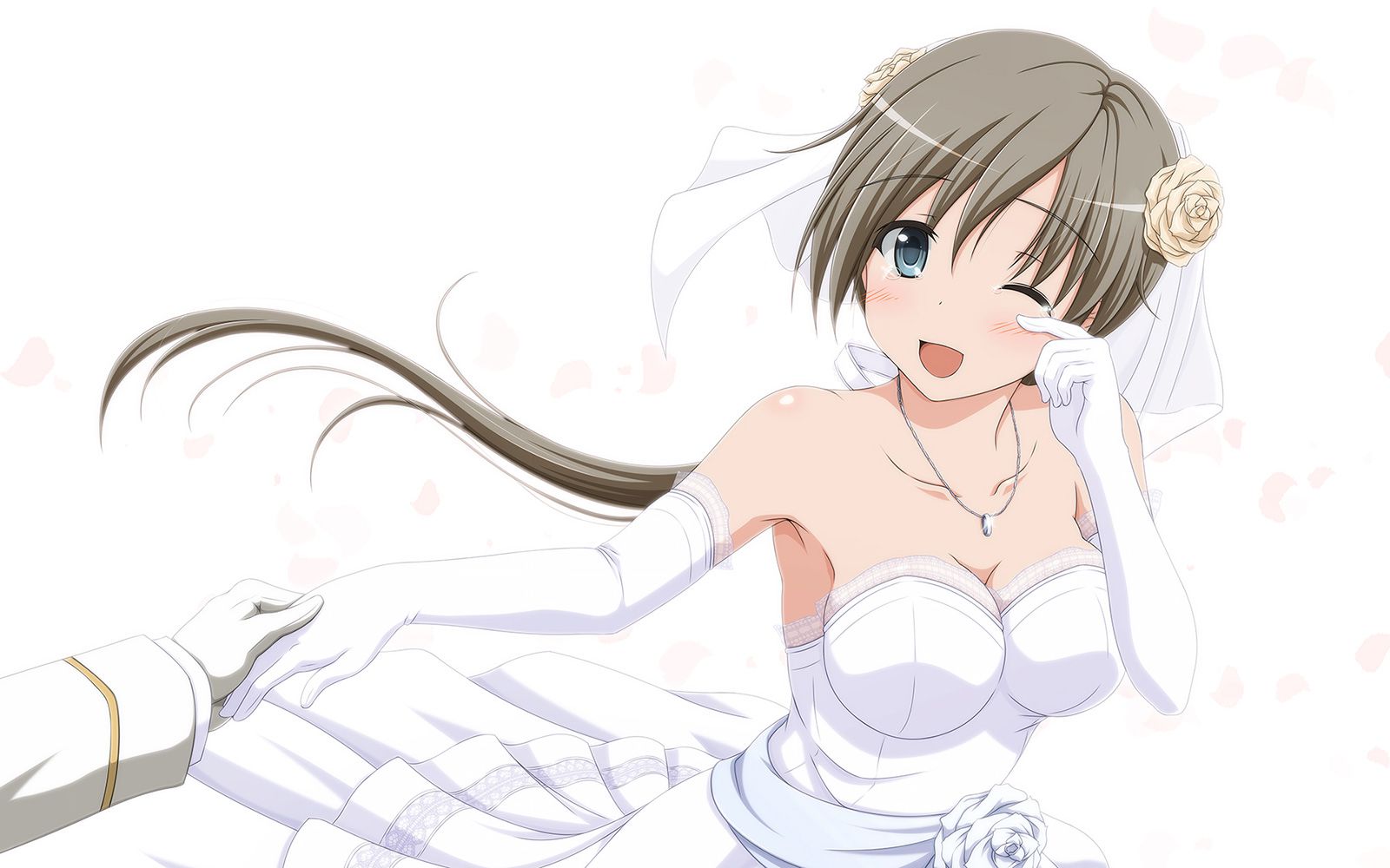 Secondary images of the girl wearing a wedding dress and 4 50 sheets [erotic and non-erotic] 10
