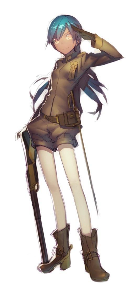 [Secondary] cute looks strong, the picture of the girl with a gun 10