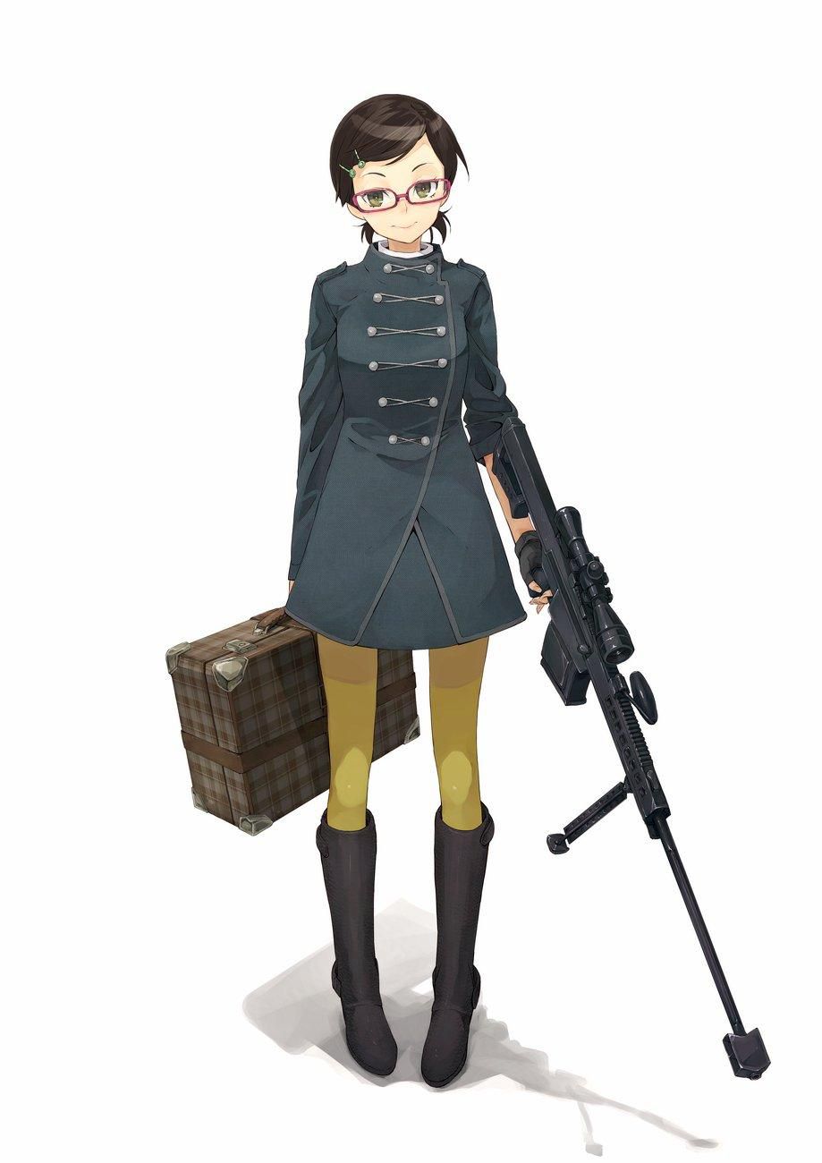 [Secondary] cute looks strong, the picture of the girl with a gun 20