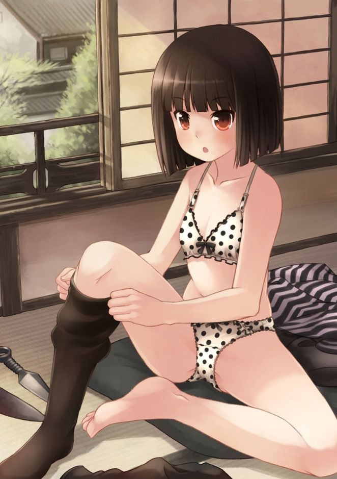 Secondary erotic images of girls wearing polka dot panties and BRA, swimwear 17