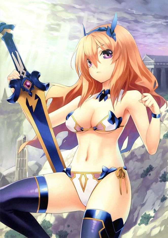 Secondary erotic images of the girl wearing a sexy bikini armor 35