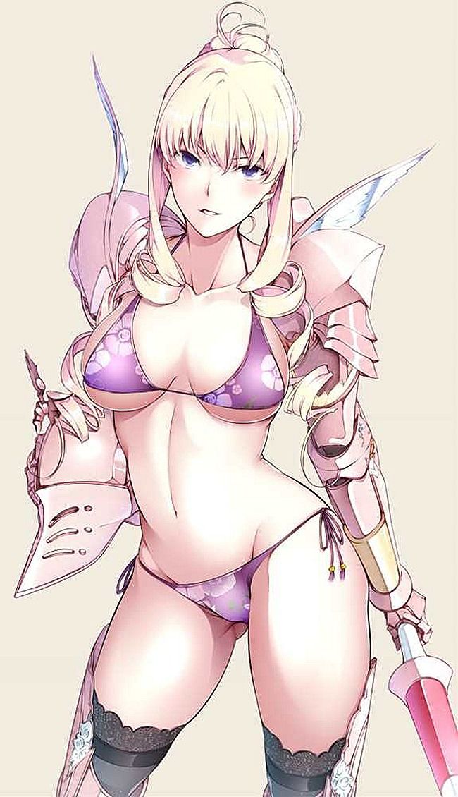 Secondary erotic images of the girl wearing a sexy bikini armor 36