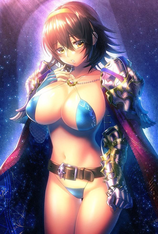 Secondary erotic images of the girl wearing a sexy bikini armor 4
