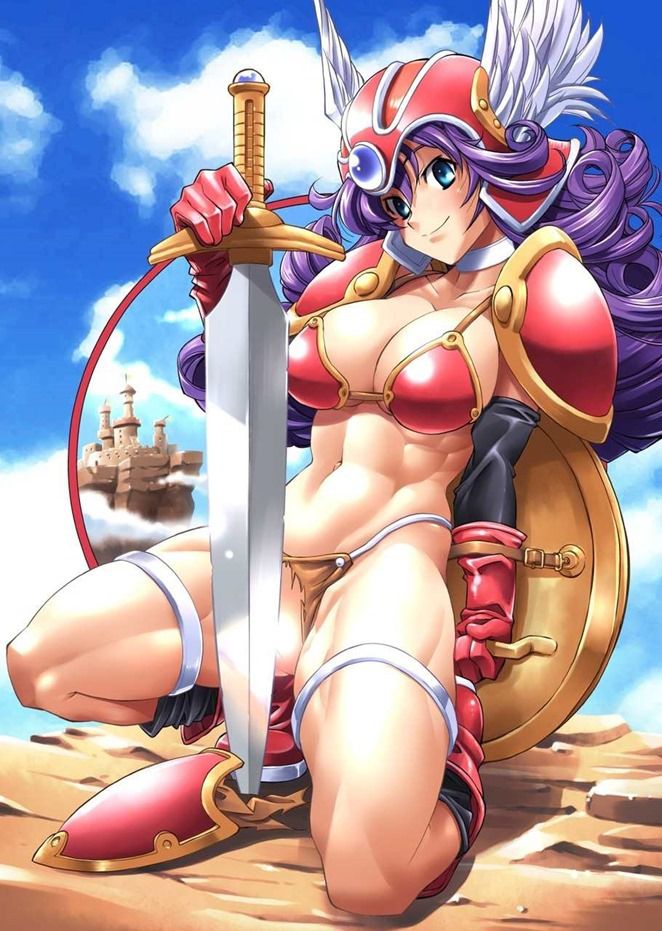 Secondary erotic images of the girl wearing a sexy bikini armor 8