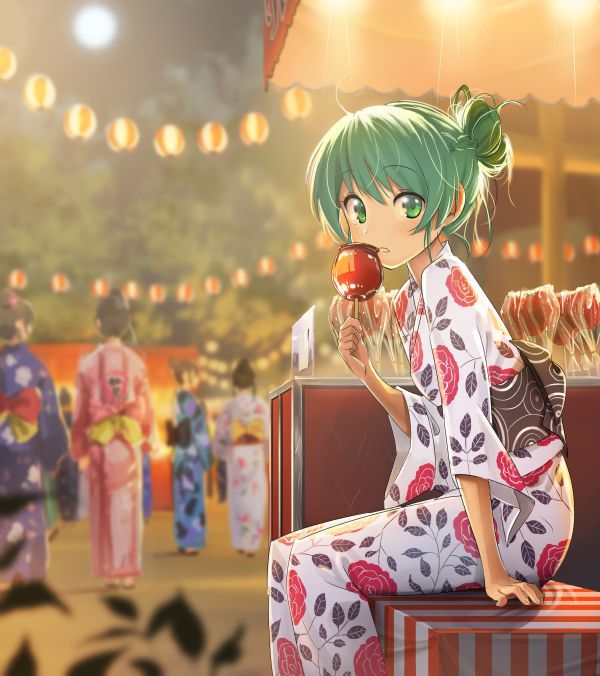 【Yukata】Summer Festival has been canceled, so please give me an image of a girl in a yukata Part 4 12