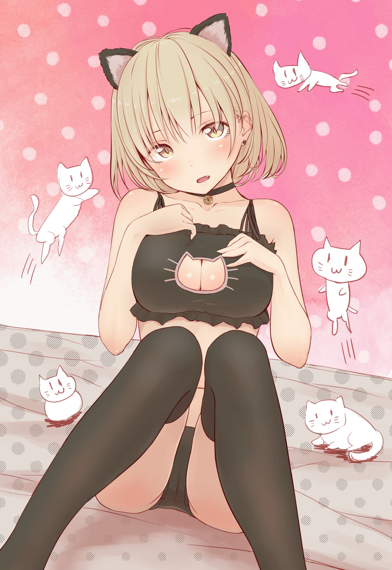 For example the cat became a topic of conversation on Twitter secondary image of lingerie! 3
