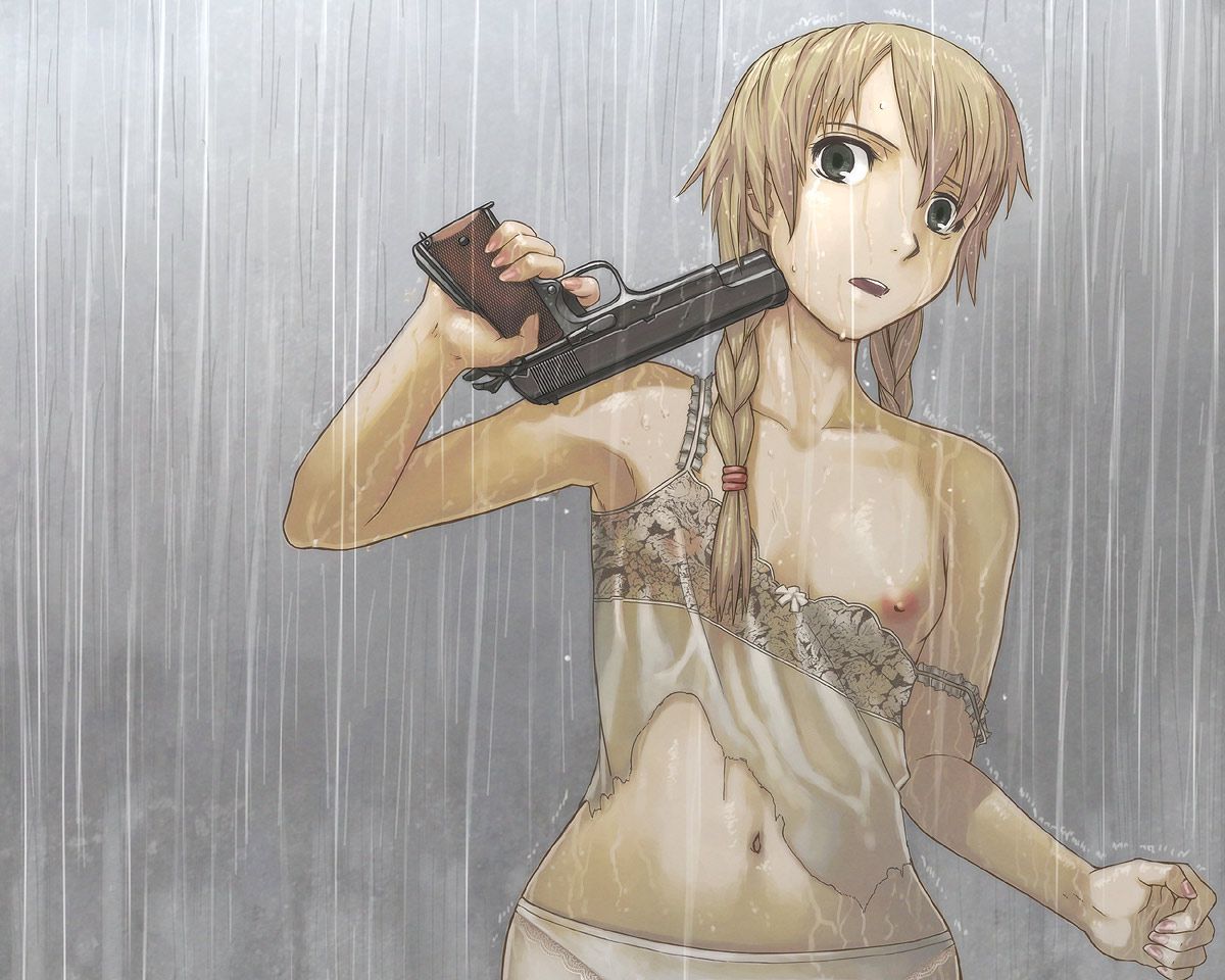 Girl wet in the rain, I can see through clothes MoE pictures part 1 14