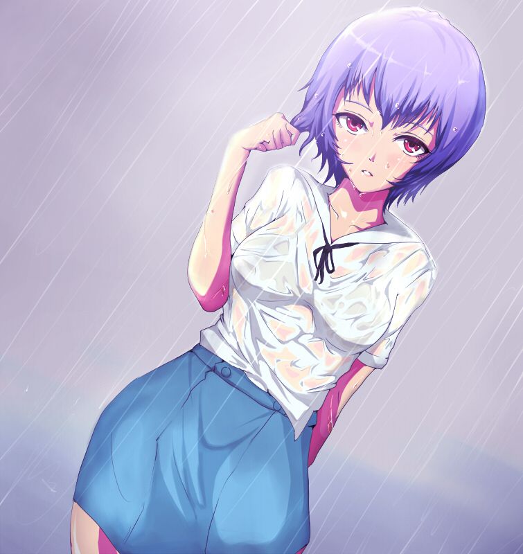 Girl wet in the rain, I can see through clothes MoE pictures part 1 2