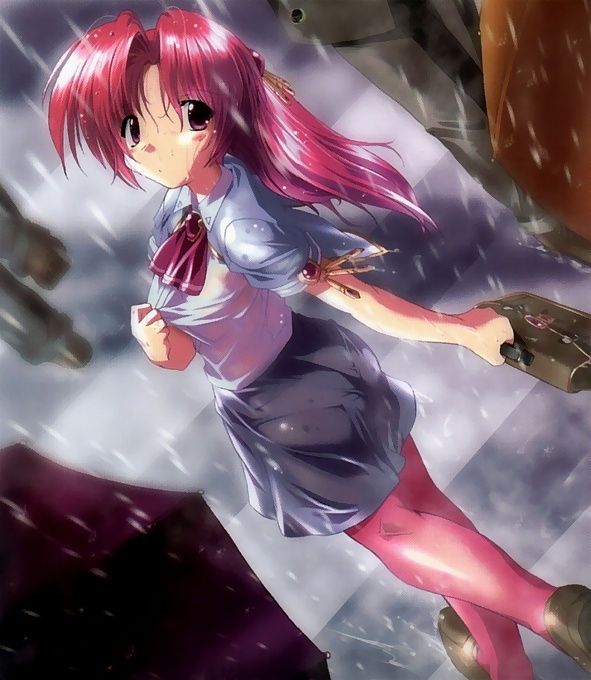 Girl wet in the rain, I can see through clothes MoE pictures part 1 4