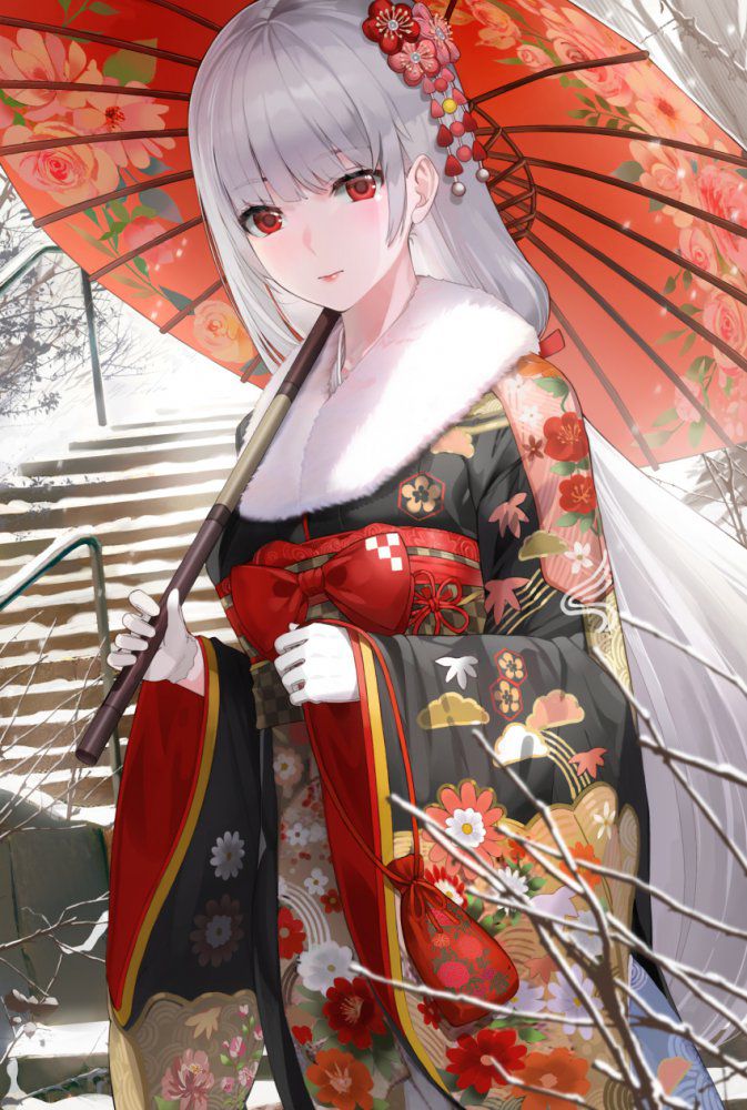 【Secondary】Silver-haired and white-haired girl image Part 27 6