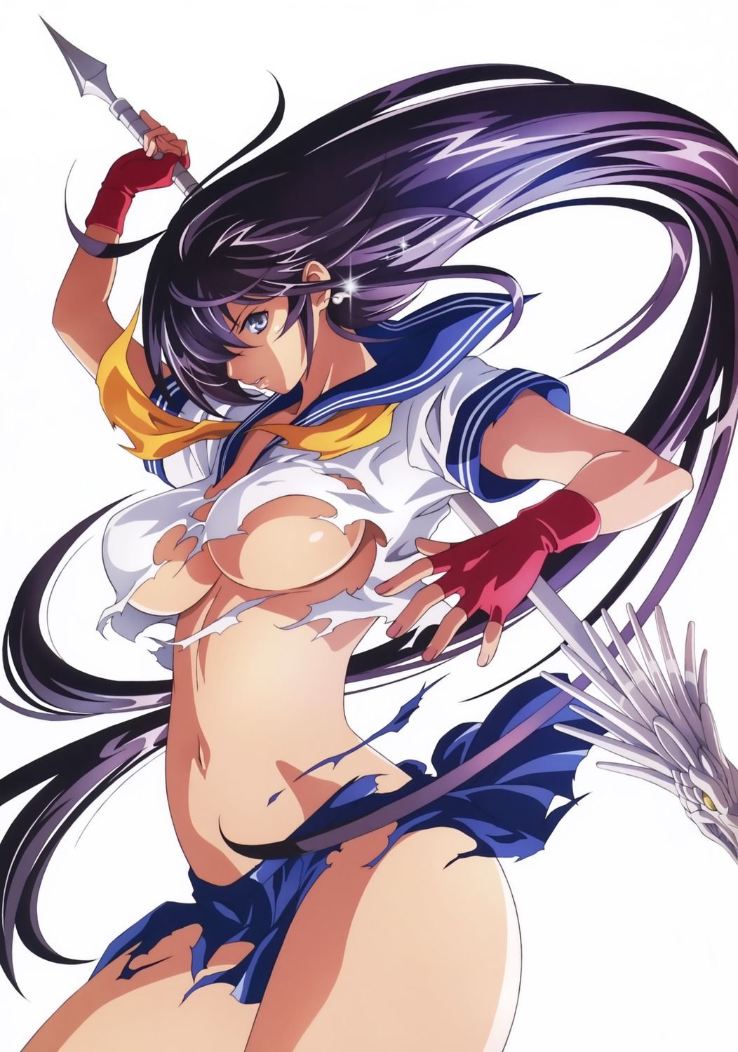 [2次] cute erotic small tits of busty Kanu Mr. ryomo in Ikki Tousen StraightStriker teni-CHAN 21