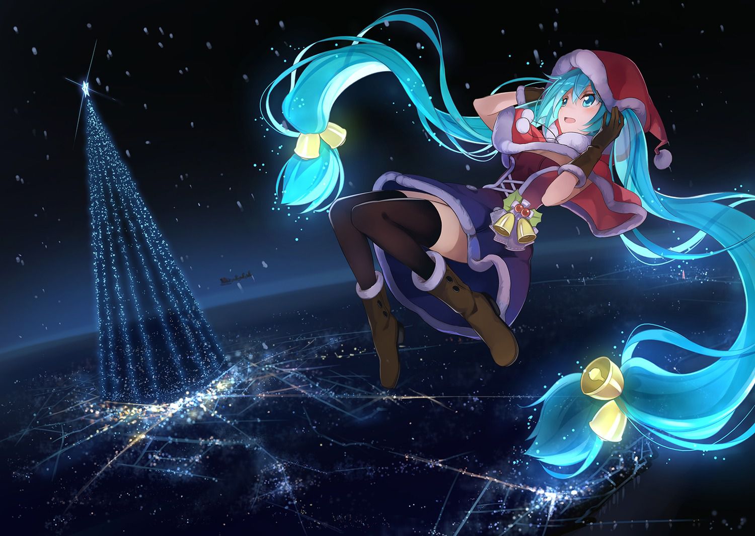 A hatsune miku &amp; GUMI Christmas picture and wallpaper 10 sheets (vocaloid VOCALOID picture wallpaper 07) 10