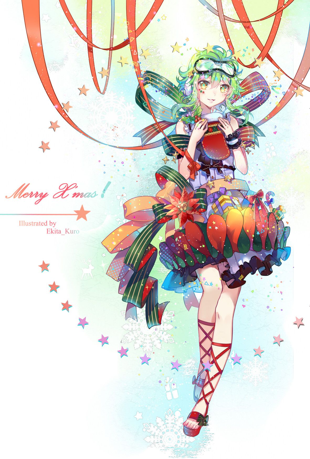 A hatsune miku &amp; GUMI Christmas picture and wallpaper 10 sheets (vocaloid VOCALOID picture wallpaper 07) 3