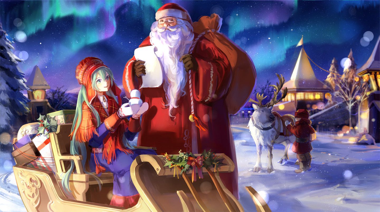 A hatsune miku &amp; GUMI Christmas picture and wallpaper 10 sheets (vocaloid VOCALOID picture wallpaper 07) 8