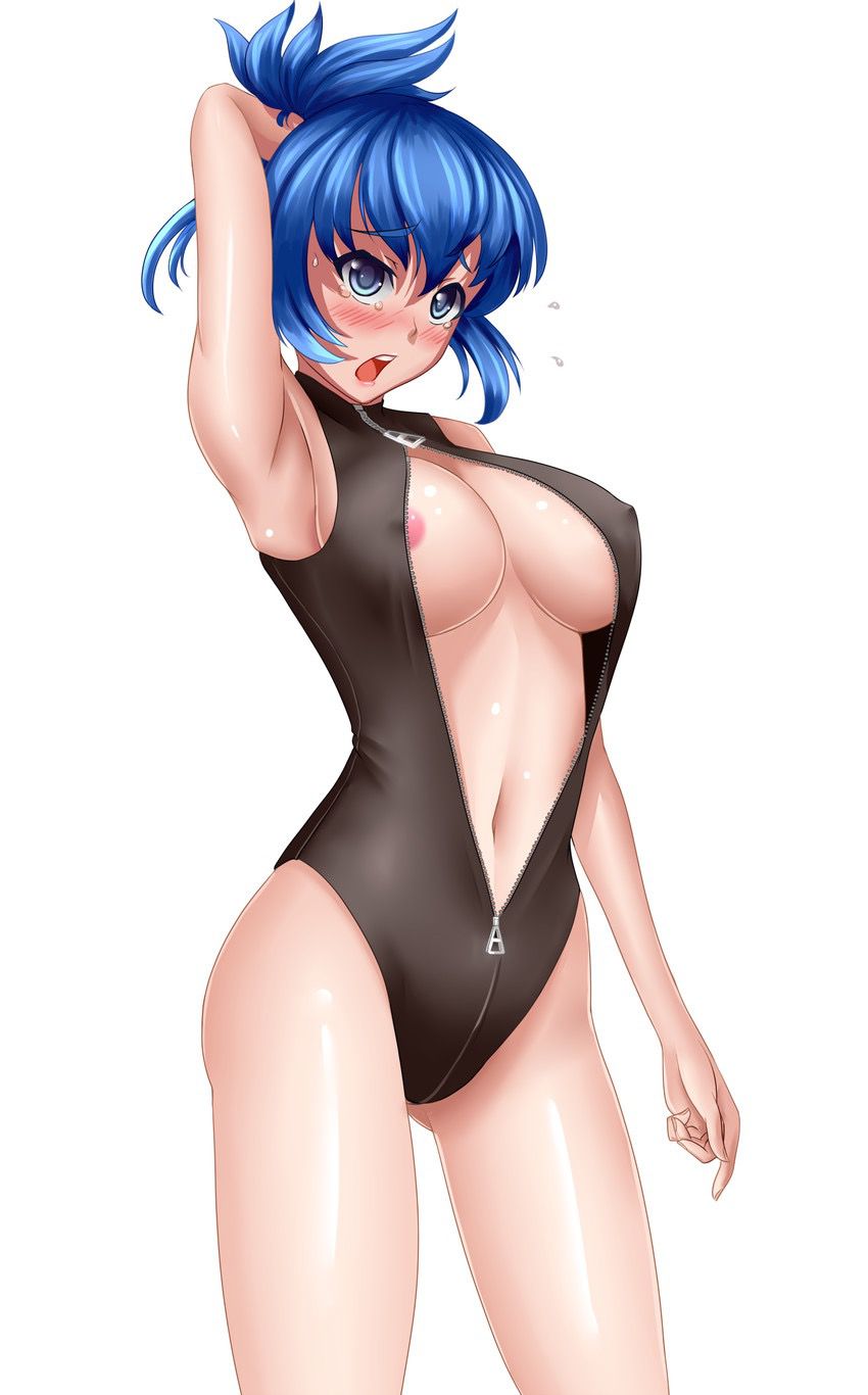 [Image] a front zip swimwear girls (secondary) 2