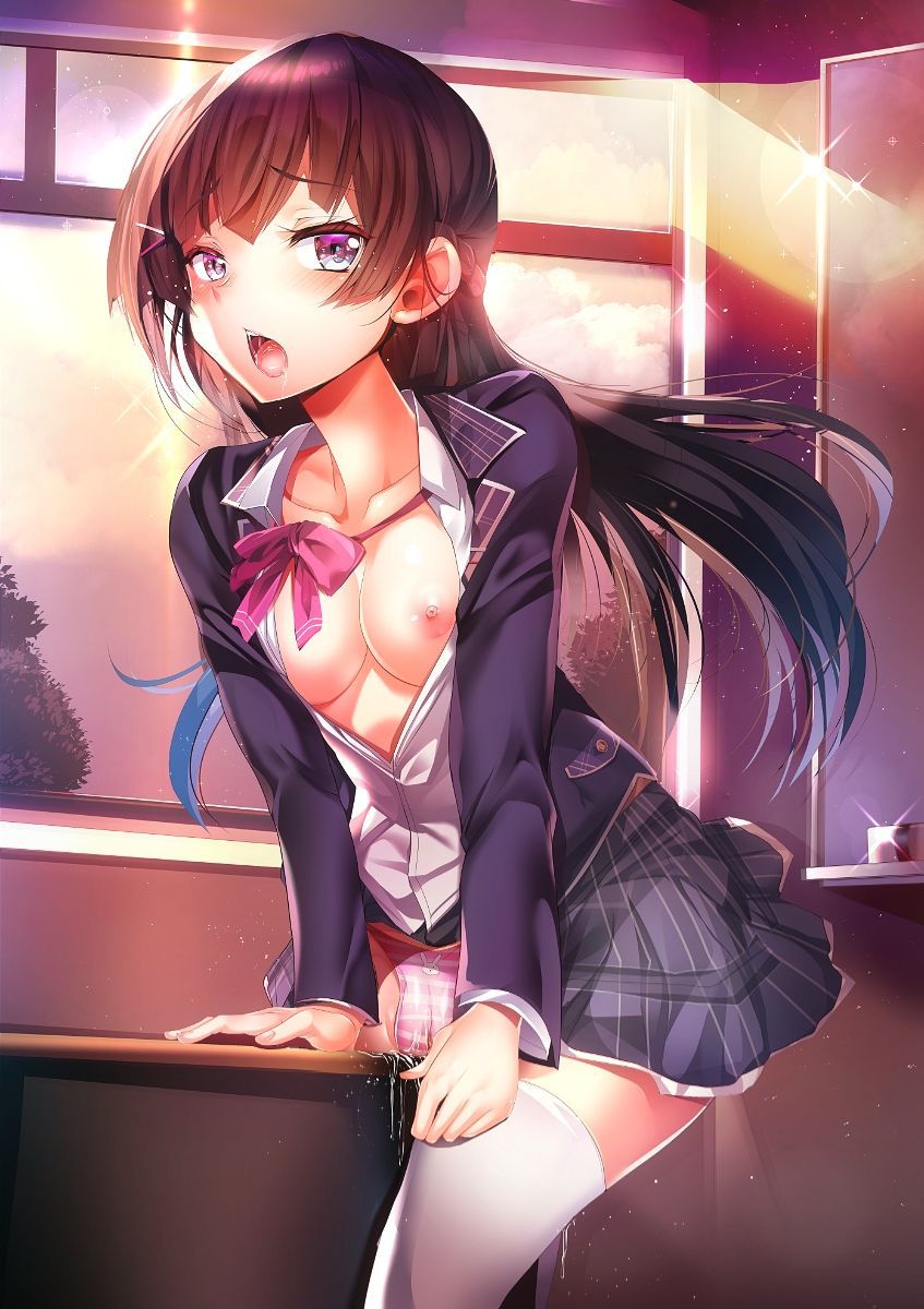 【Erotic Anime Summary】 Erotic image of a girl masturbating by playing with her fingers or rubbing her 【Secondary erotic】 7