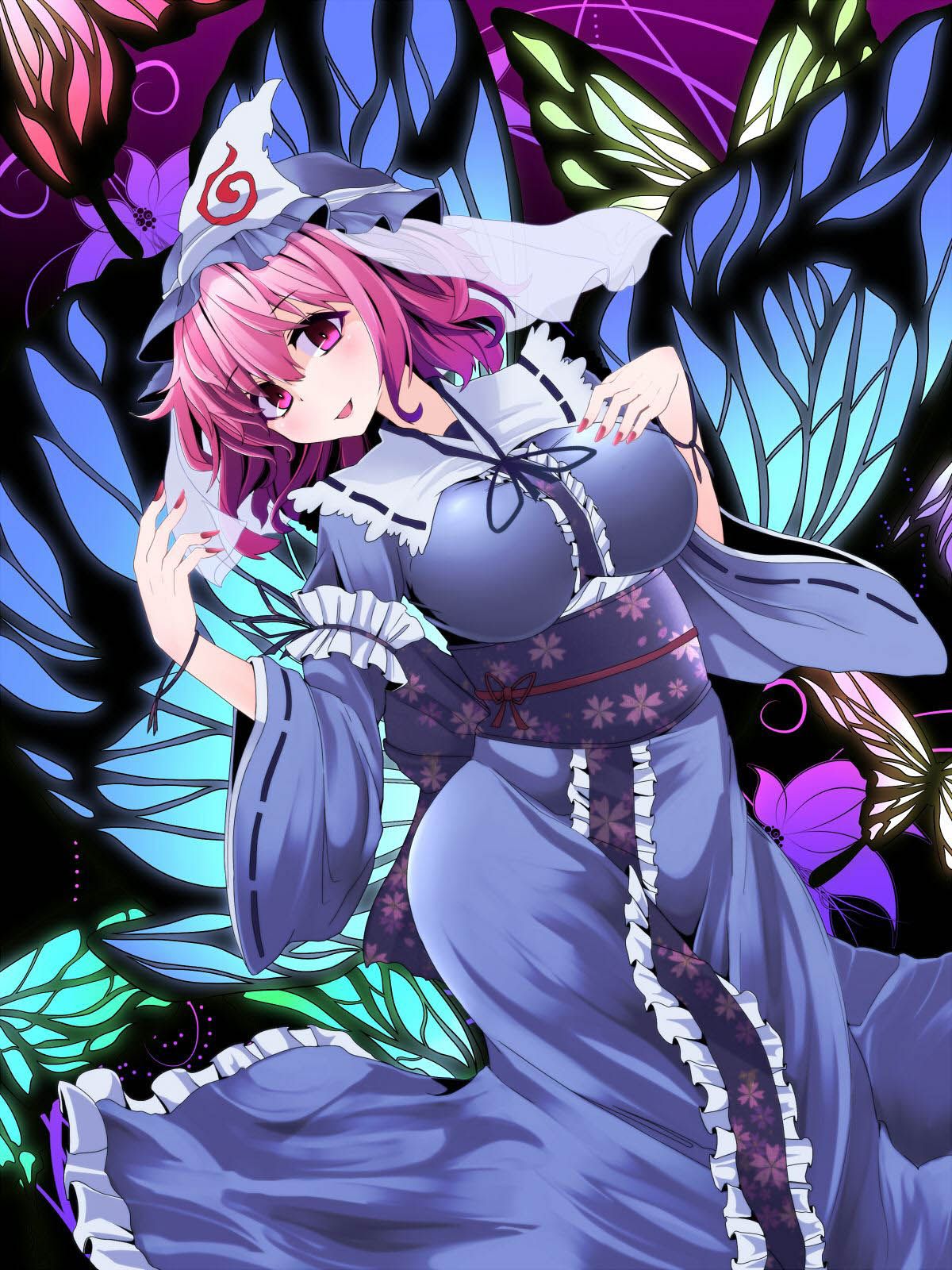 [East] most artificial mouths cute yuyuko's big breasts certainly touhou characters! 33